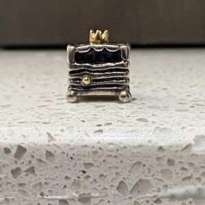 Pandora Royal Carriage Charm with Gold Crown